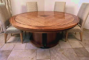 Link to Quarter Figured Walnut Dining Table project Page