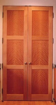 Beech and Amarello Custom Closet Doors