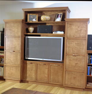 Link to Ice Birch and European Beech Entertainment Center project Page
